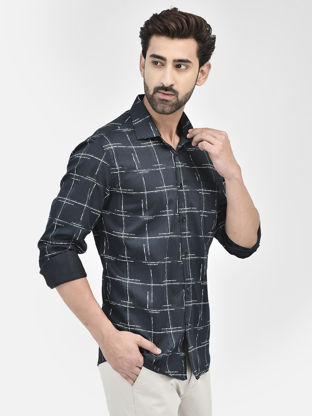 Midnight Sketch Print Shirt