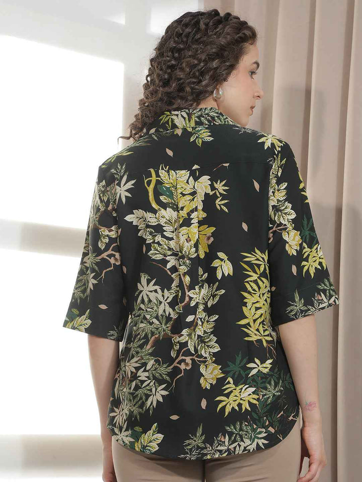 Lush Green Printed Top