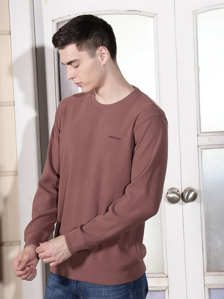 Relaxed Cocoa Brown Sweatshirt