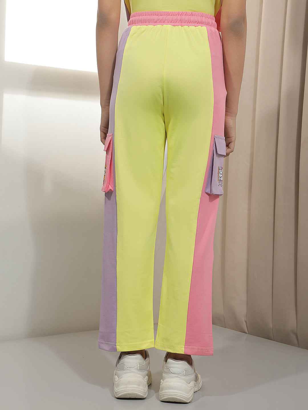 Yellow Colorblocked Trackpants