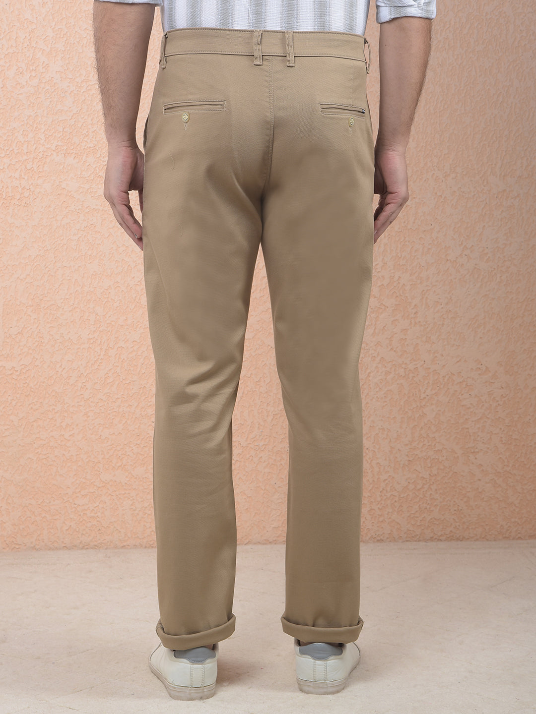 Everyday Dobby Brown Trousers