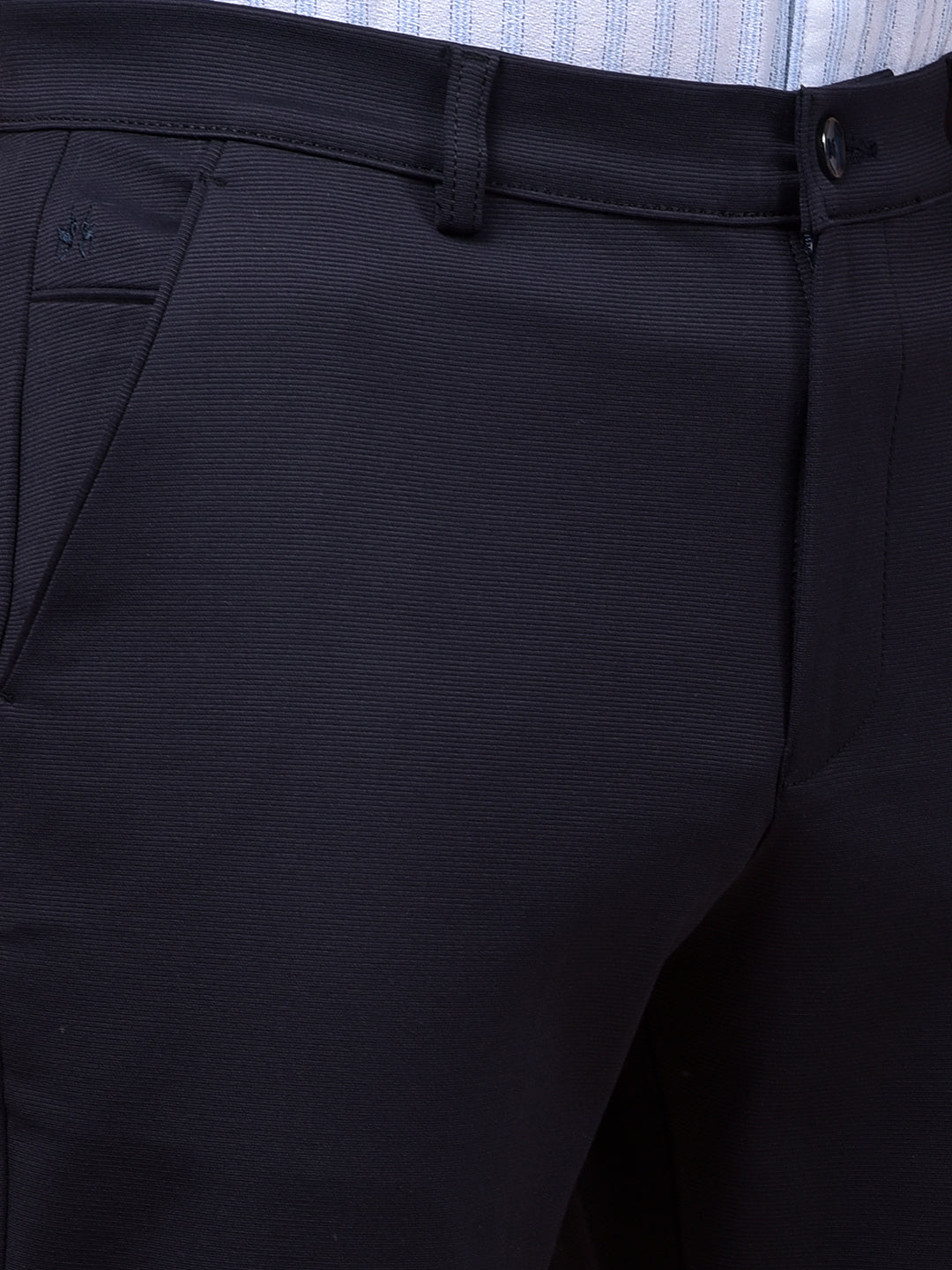 Navy Blue Knitted Trousers