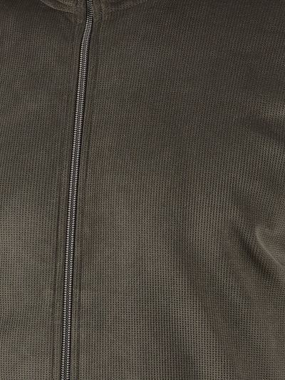 Green Jacquard Sweatshirt