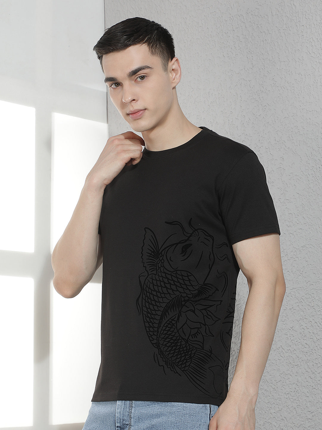 Black Graphic Printed T-Shirt