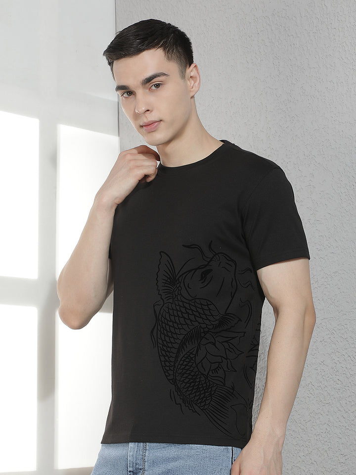 Black Graphic Printed T-Shirt