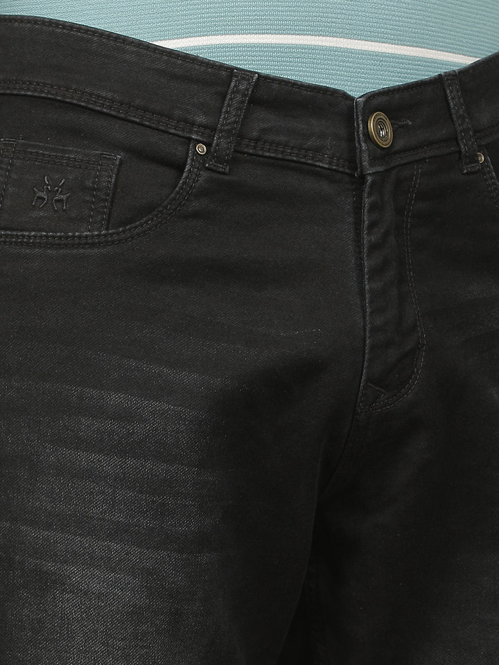 Black Straight Stretchable Jeans