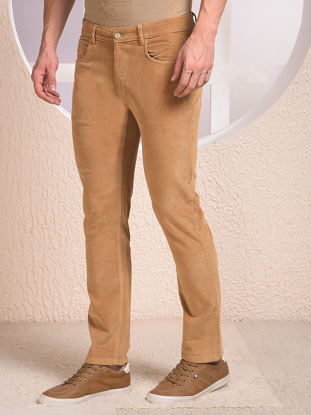 Khaki Corduroy Trousers