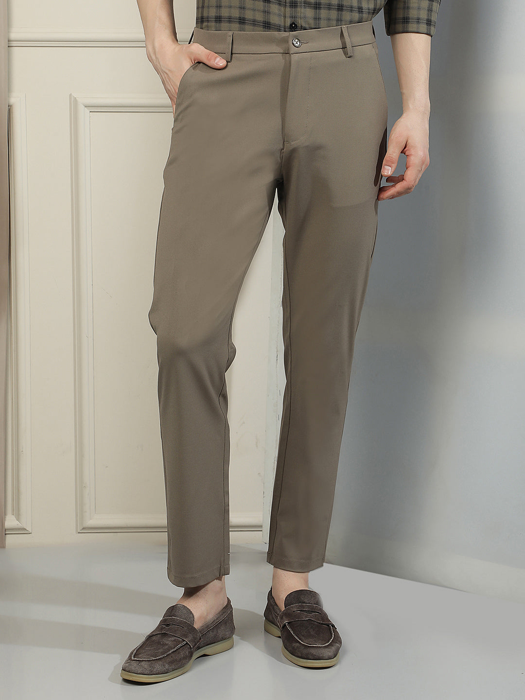Minimalist Desert Khaki Chino Trousers