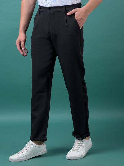 Black Korean Fit Trousers