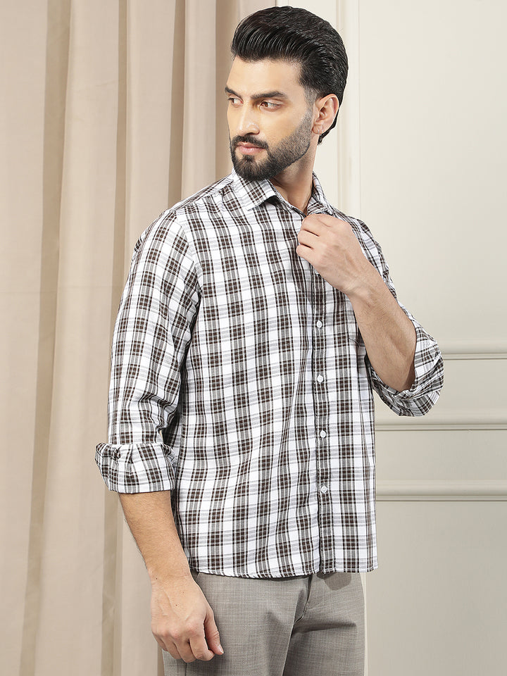 Urban Midnight Black Checked Shirt