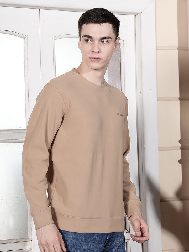 Contemporary Almond Beige Sweatshirt