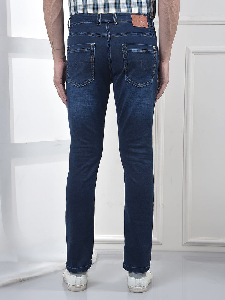 Urbanedge Slim Dark Wash Blue Jeans