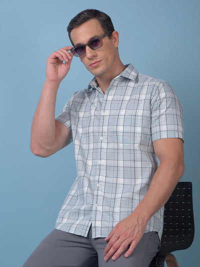 Green Checked 100% Cotton Shirt