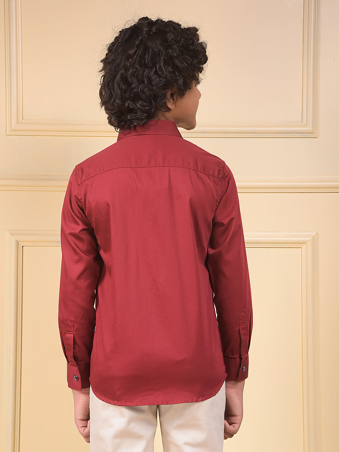 Maroon 100% Cotton Shirt