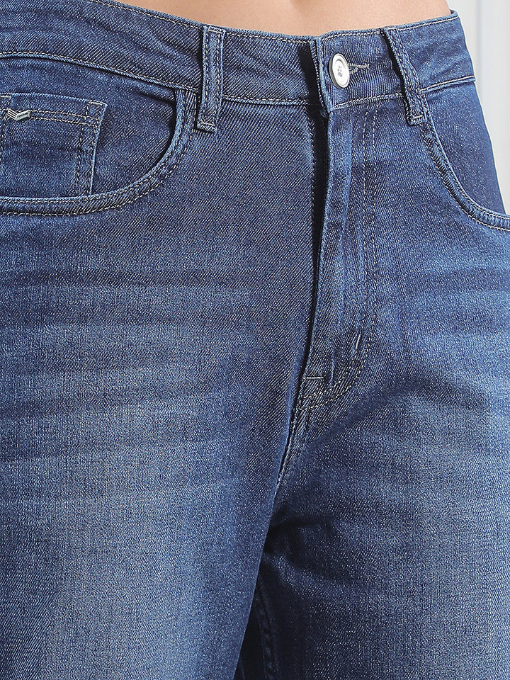 Essential Ocean Blue Straight Jeans