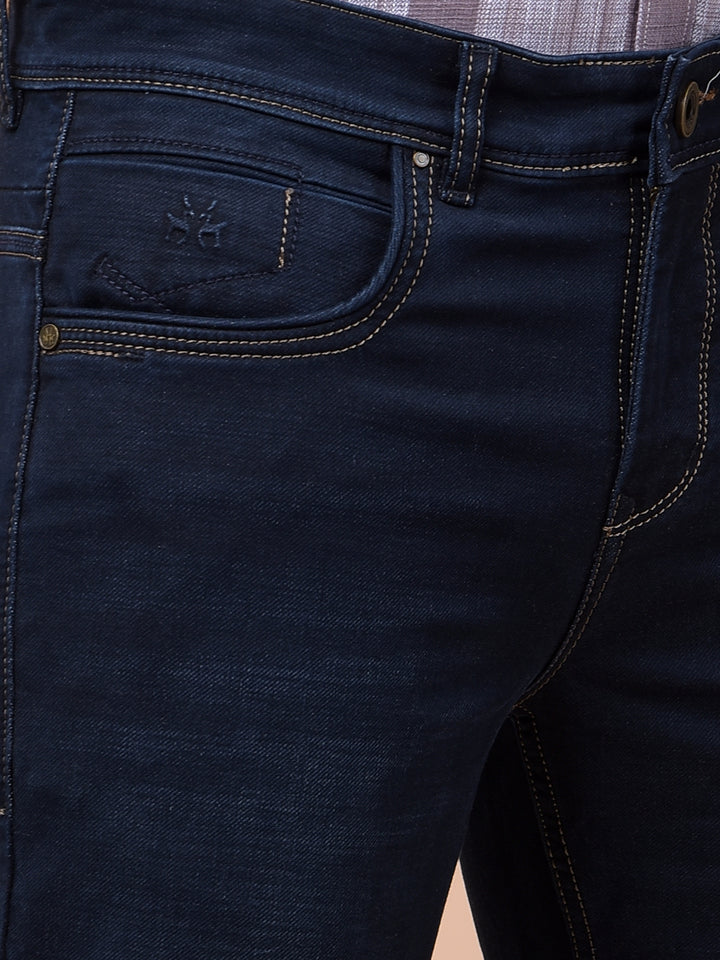 Iconic Navy Blue Straight Jeans