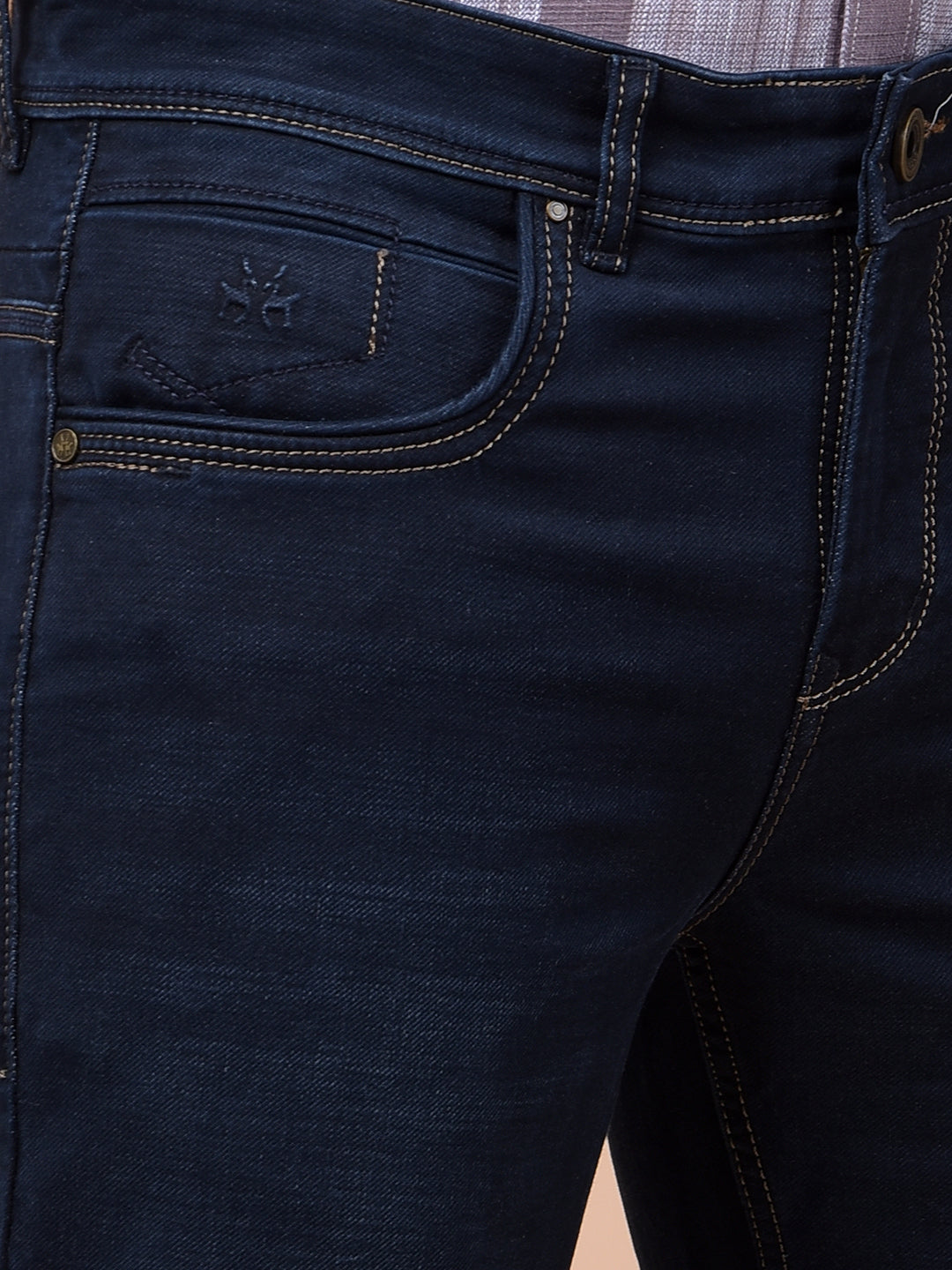 Iconic Navy Blue Straight Jeans