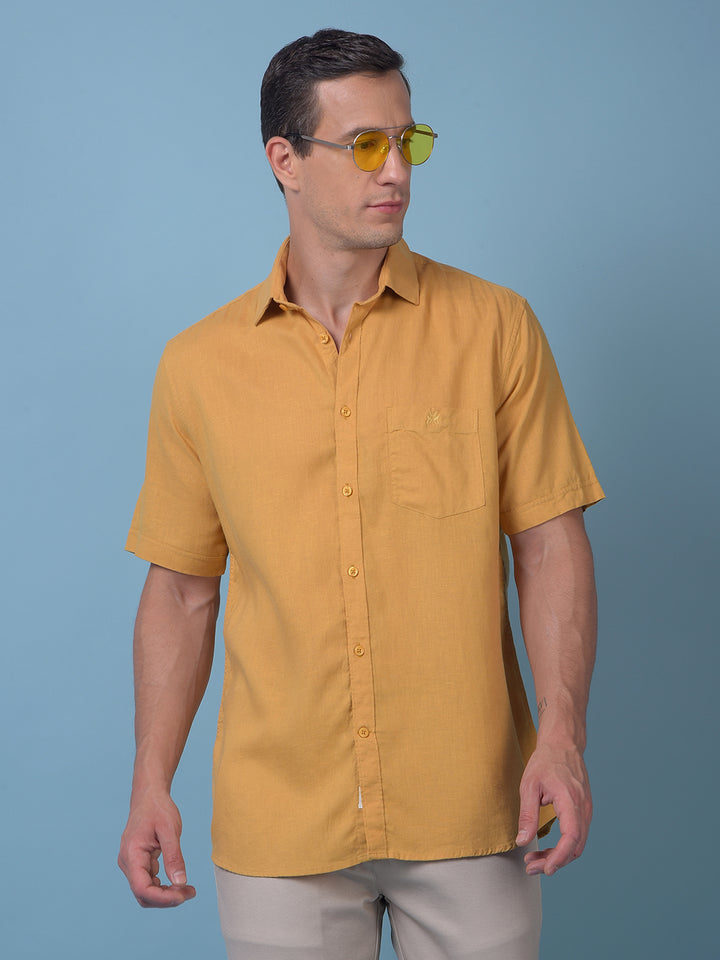 Mustard Linen Shirt