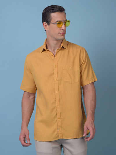 Mustard Linen Shirt
