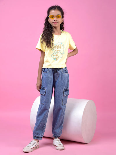 Yellow Graphic Print T-Shirt