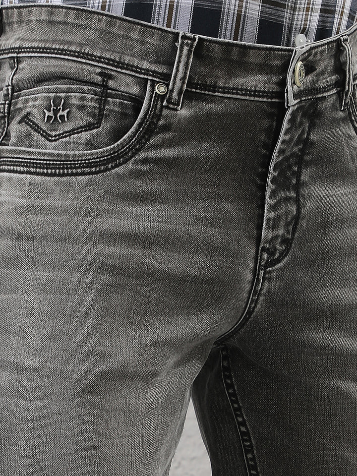 Chic Heather Grey Cotton Jeans