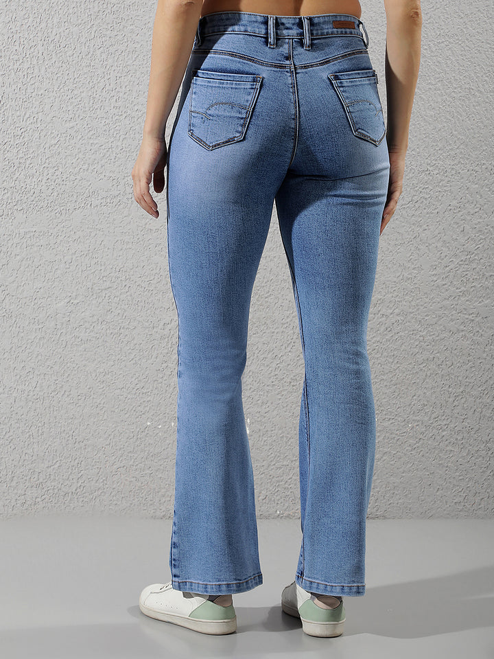Sleek Royal Blue Bootcut Jeans