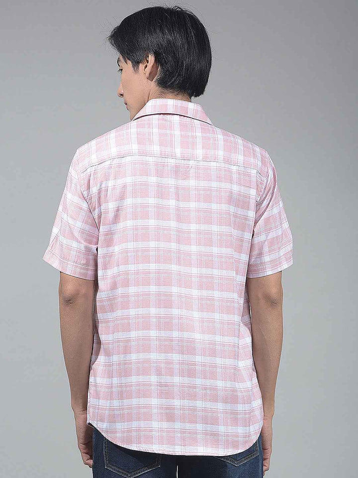 Soft Pink Check Shirt