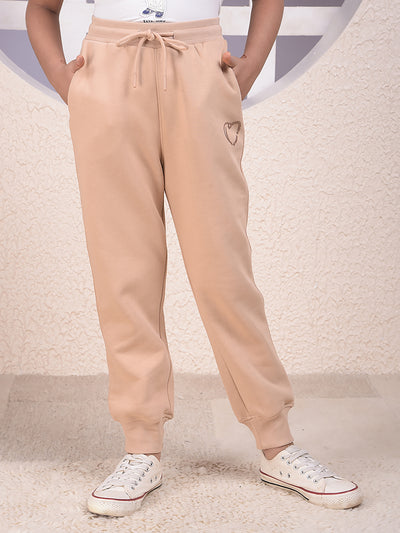 Neutral Beige Tone Relaxed Joggers