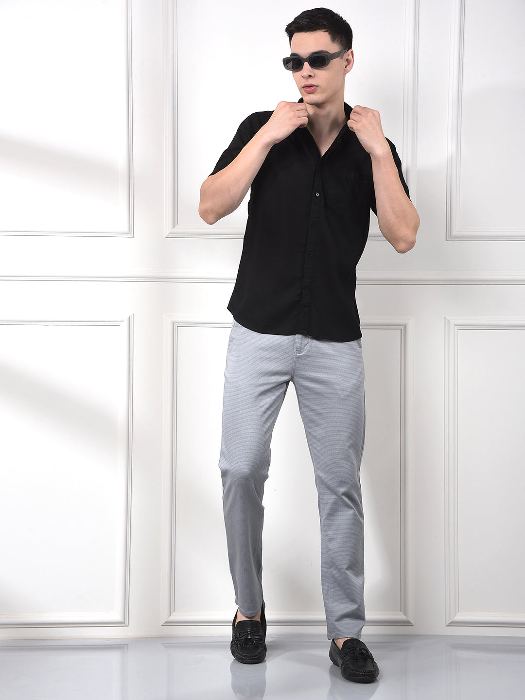 Soft Washed Linen Black Shirt