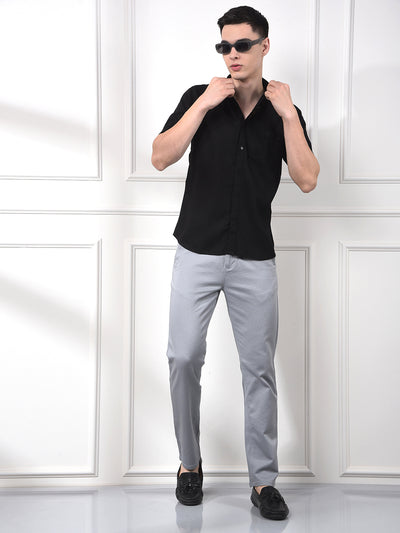 Soft Washed Linen Black Shirt