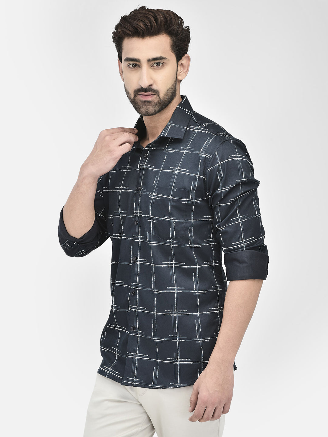 Midnight Sketch Print Shirt