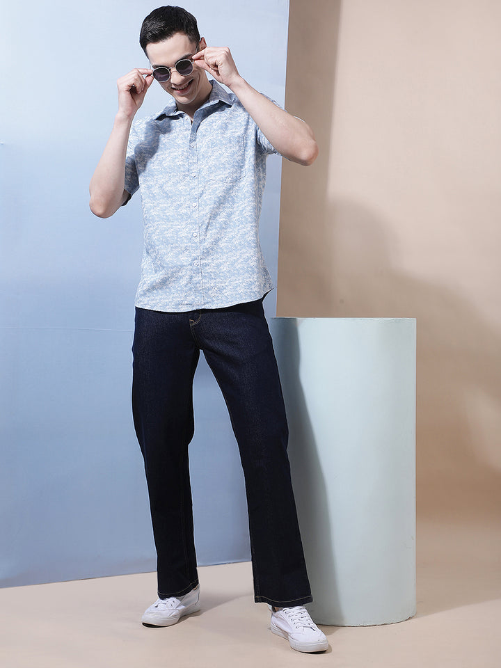 Navy Blue Baggy Jeans