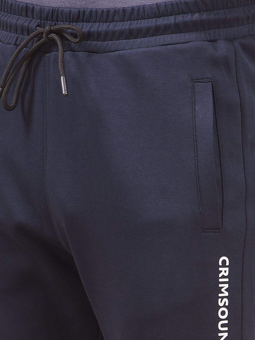 Navy Blue Cotton Trackpants