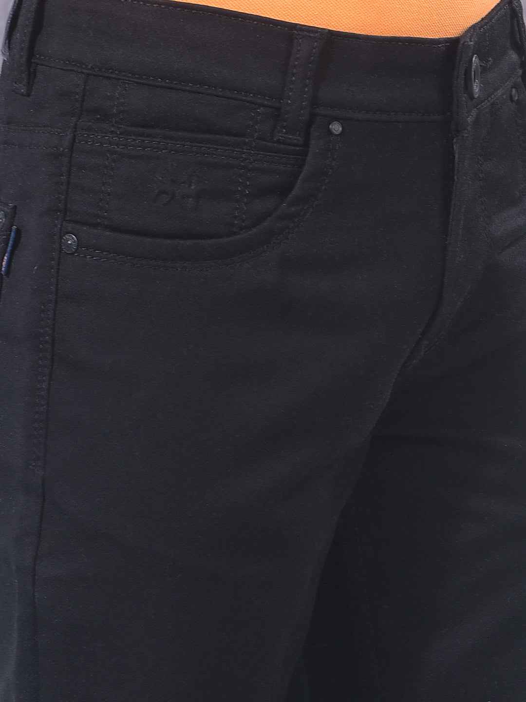 Jet Black Sleek Street Jeans