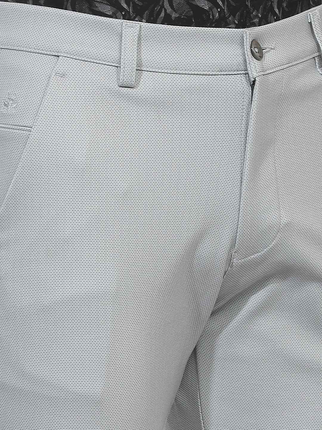 Comfortable Grey Knitted Casual Trousers