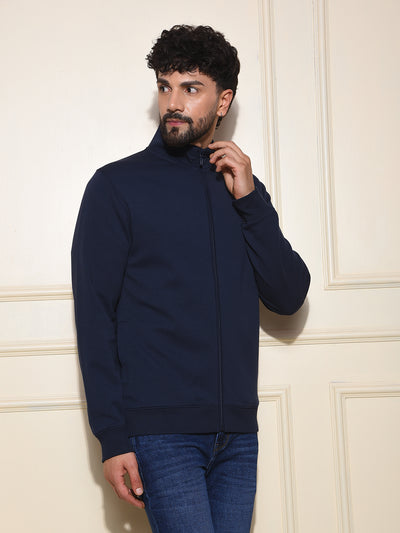 Soft Cotton Blend Zip Jacket