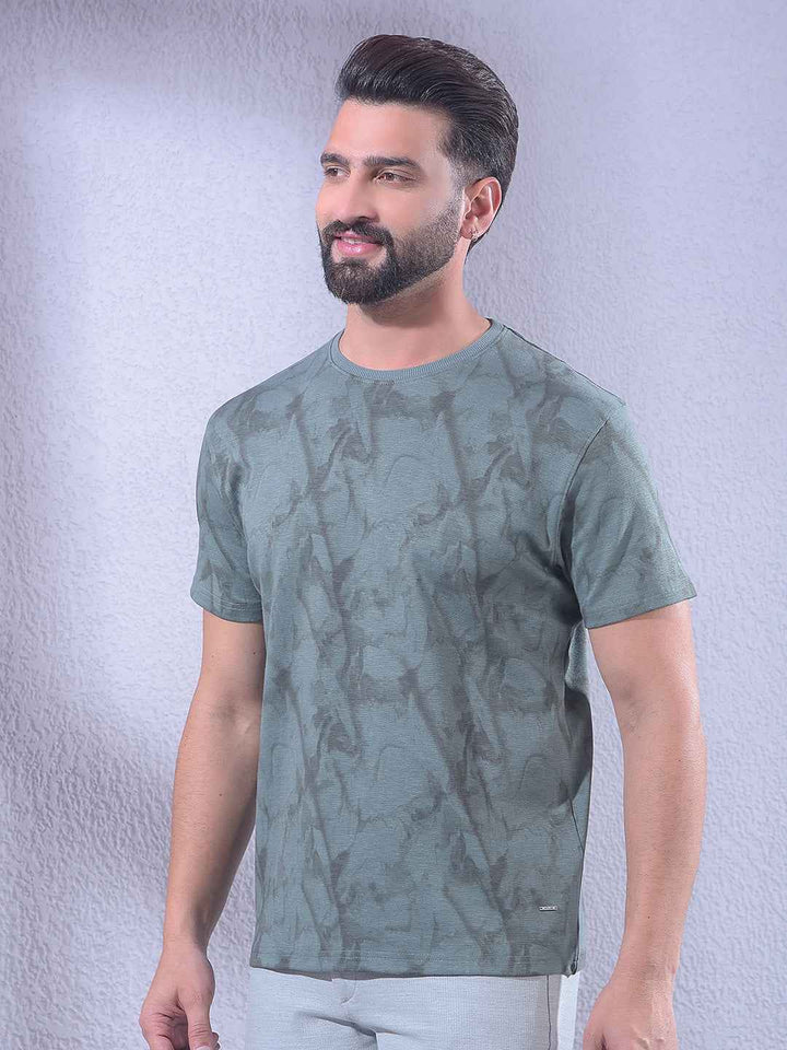 Olive Printed T-Shirt