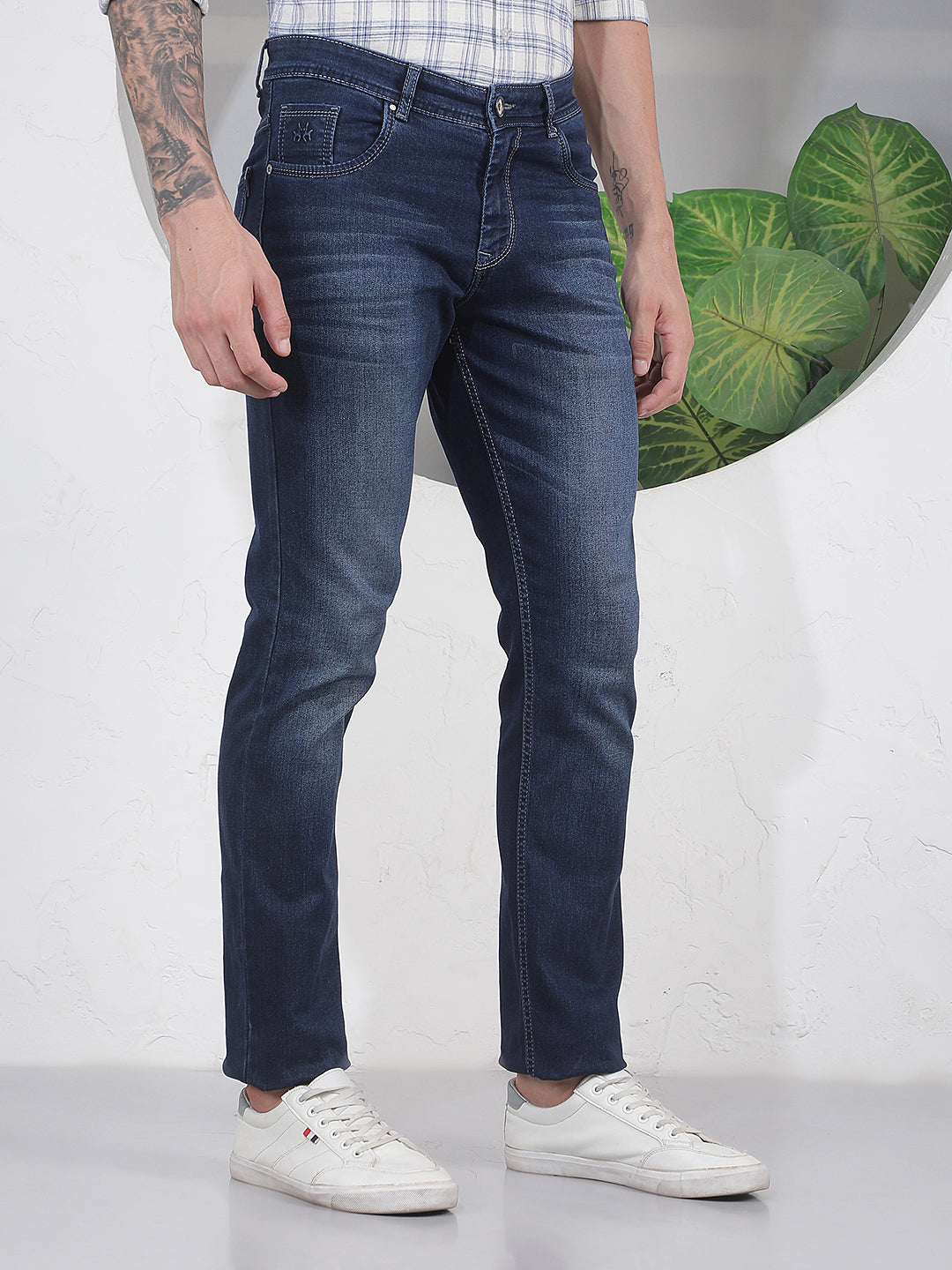 Modern Stonewash Blue Jeans