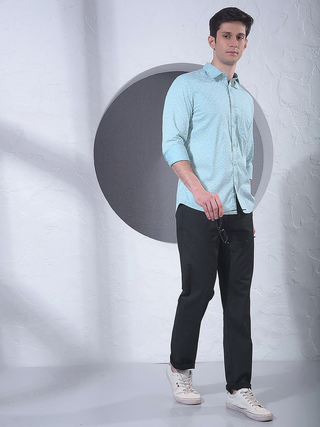 Green Floral Print Shirt