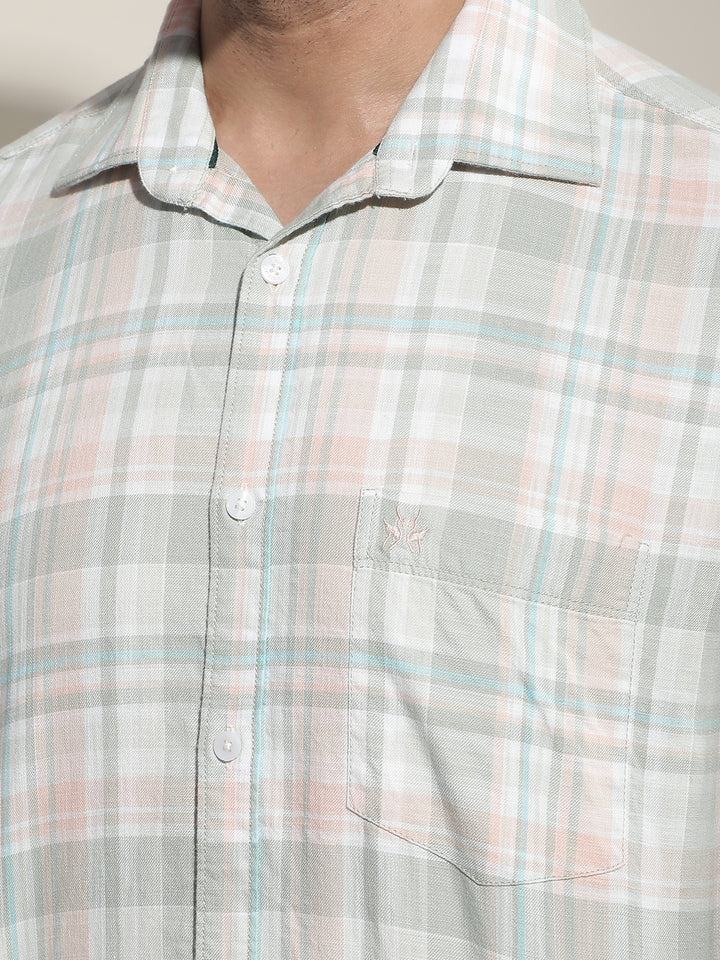 Multi-Color Checked 100% Cotton Shirt