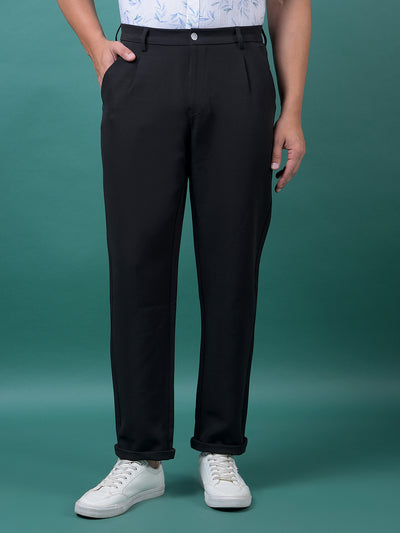 Black Korean Fit Trousers