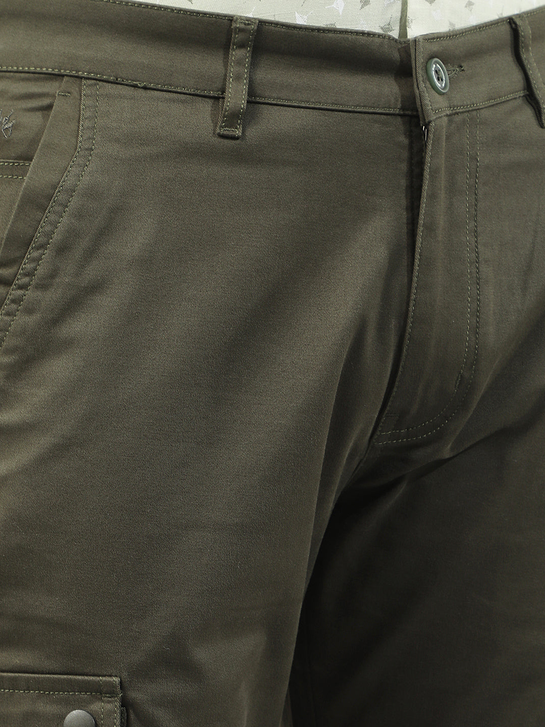 Relaxed Alpine Green Cargo Trousers