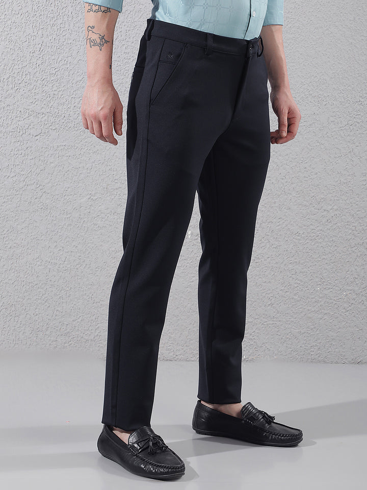 Navy Blue Knitted Trousers