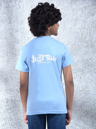 Blue Graphic Print T-Shirt