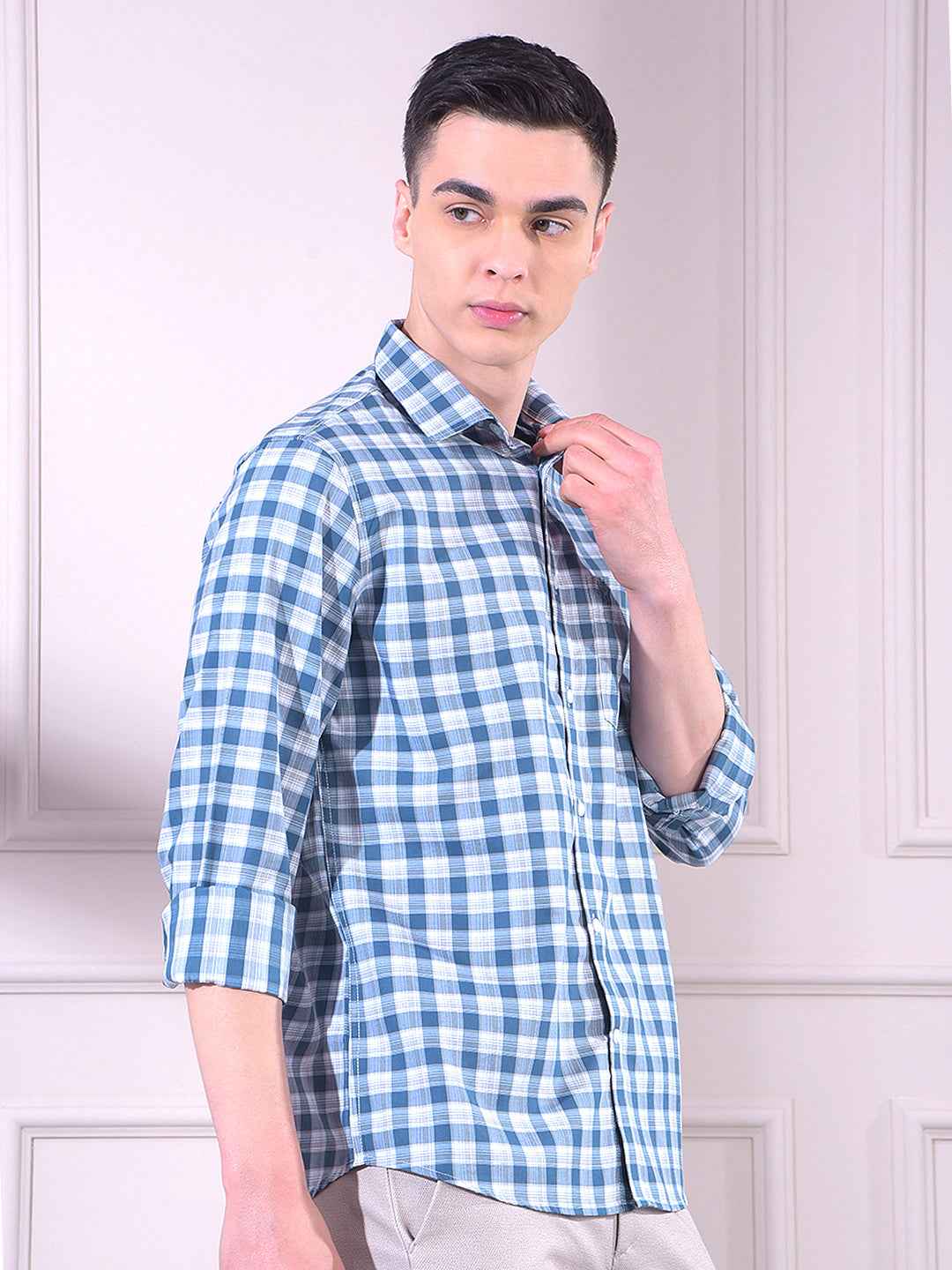 Blue Checked Shirt