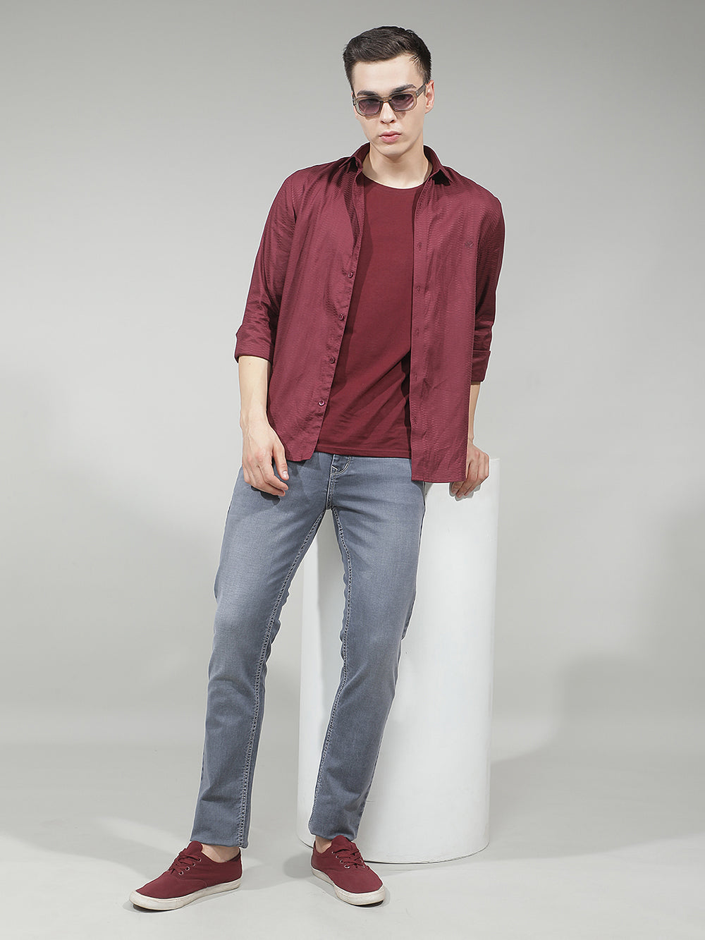 Tailored Heather Grey Jeans