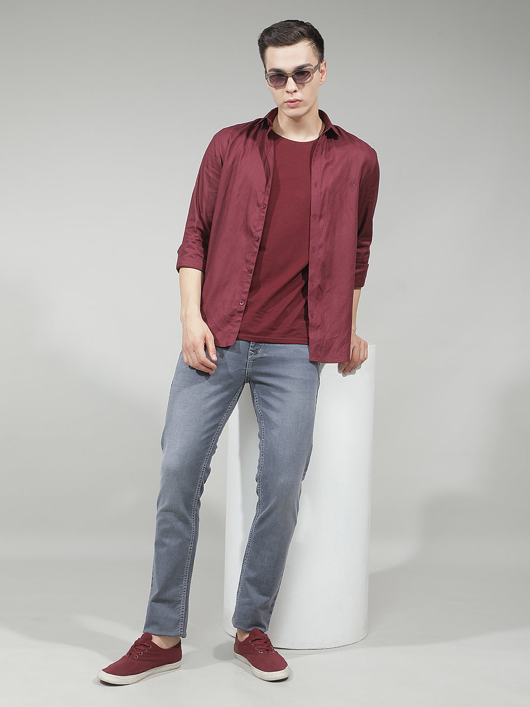 Tailored Heather Grey Jeans