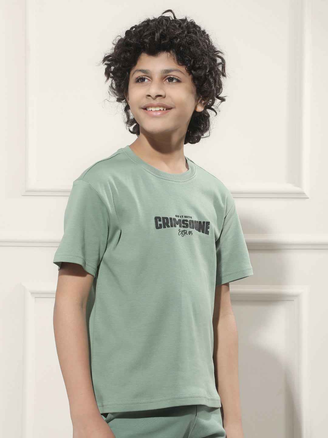 Green Typographic 100% Cotton T-Shirt