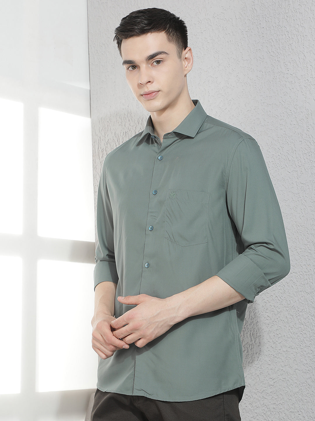 Dapper Sage Green Modal Shirt