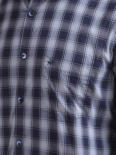 Chic Blue Checked Shirt